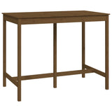 Bar Table Honey Brown 140x80x110 cm Solid Wood Pine 822160