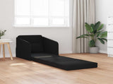 Folding Sofa Bed Black 65 x 80 x 83 cm Fabric 42030496