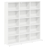 CD Cabinet White 96 x 23.5 x 97.5 cm Engineered Wood 8012666