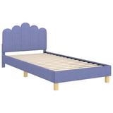 Children's Bed Frame with Headboard Jeans Blue 80 x 200 cm 42011053