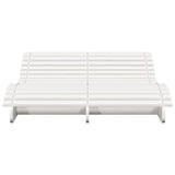 Sun Lounger White 205x110x31.5 cm Solid Wood Pine 832589