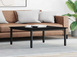 Coffee Table Black Oak 80 x 80 x 45 cm Engineered Wood 892578