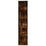 Bookcase Smoked Oak 40x30x189 cm Engineered Wood 857889