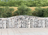Arched Gabion Baskets 20 pcs 400x30x80/100 cm Galvanised Iron 3146863