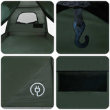 Family Tent Army Green 500 x 400 x 230 cm Polyester and Steel 42028504