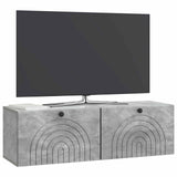 Wall-Mounted TV Cabinet Concrete Grey 98 x 31 x 30 cm 898218