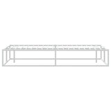 Bed Frame without Mattress White 180x200 cm Super King Metal 4017427