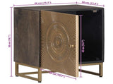 Handmade Bedside Cabinet Coffee Brown 40 x 30 x 50 cm 42020069