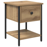 Bedside Table with Drawer 2 pcs Artisan Oak 34 x 35.5 x 45 cm 881803