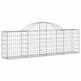 Arched Gabion Baskets 11 pcs 200x30x60/80 cm Galvanised Iron 3146077