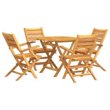 Garden Dining Set Teak Solid Teak Wood Medium Foldable 3155023