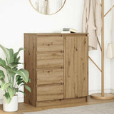 Sideboard with Drawers Artisan Oak 71x35x84 cm Engineered Wood 861588