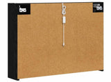 Bathroom Mirror Cabinet with Door Black Oak 73.5 x 15.5 x 70 cm 889256