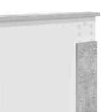 Bed Frame Concrete Grey 200 x 200 cm Engineered Wood 3408134