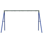 ZNTS Swing Frame for Outdoor with 8 Hanging Hooks Blue Steel 4009878