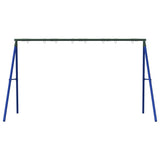 ZNTS Swing Frame for Outdoor with 8 Hanging Hooks Blue Steel 4009878