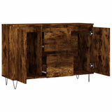 Sideboard Smoked Oak 101.5x35x70 cm Engineered Wood 827209