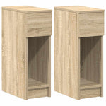 ZNTS Bedside Cabinets with Drawer 2 pcs Sonoma Oak 20x36x60 cm 858700