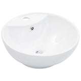 Wash Basin with Overflow 46.5x18 cm Ceramic White 143903