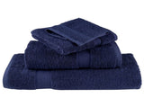 6 Piece Premium Towel Set SOLUND Navy Blue 600 gsm 137558