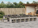 Garden Dining Set Light Grey 3211187