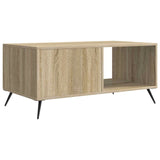 Coffee Table Sonoma Oak 90 x 50 x 40 cm Engineered Wood 895647