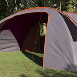 Tunnel Tent 6-Person Grey and Orange 700 x 590 x 215 cm 42004049