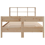 Bookcase Bed without Mattress 140x190cm Solid Wood Pine 3322999