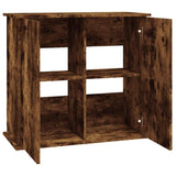 Aquarium Stand Smoked Oak 81x36x73 cm Engineered Wood 833628