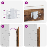Wall-Mounted Headboard HAARLEM Old Wood Engineered Wood 896983