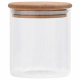 Storage Glass Jars with Bamboo Lid 10 pcs 600 ml 150695