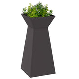 Pillar Planter 2 pcs Black 35 x 35 x 73 cm 873839