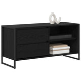 TV Cabinet Black Oak 100 x 36 x 49.5 cm Engineered Wood 886558