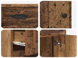 Side Cabinet 40 x 50 x 75 cm Engineered Wood Old Wood 881447