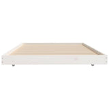 Bed Frame without Mattress White 90x200 cm Solid Wood Pine 823495