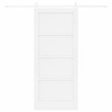 Sliding Door ORKDAL White 86 x 198.5 cm Solid Pine Wood 3333763