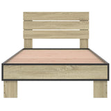 Bed Frame with Headboard Sonoma Oak 80 x 200 cm Engineered Wood 8009089