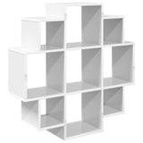 Wall Shelf White 90 x 25 x 90 cm Engineered Wood 8012172