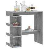 ZNTS Bar Table with Storage Rack Grey Sonoma 100x50x101.5 cm 812961