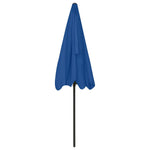 Beach Parasol Azure Blue 200x125 cm 314734