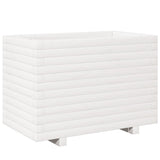 Garden Planter White 70x40x49.5 cm Solid Wood Pine 847369