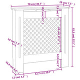 MDF Radiator Cover Grey 78 cm 325569