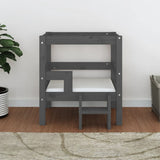 Dog Bed Grey 55.5x53.5x60 cm Solid Wood Pine 822369