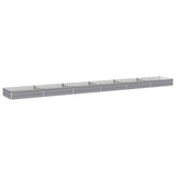 Raised Garden Bed Grey 600 x 80 x 24 cm cold-rolled steel 8006530
