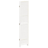Room Divider 3 Panels White Solid Wood Paulownia 358830