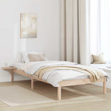 Bed Frame Natural 80 x 200 cm Solid Pine Wood 873208