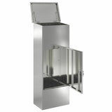 Parcel Drop Box Black 44.5 x 29 x 110.5 cm Galvanised Steel 874931