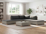 6 pcs Rattan Lounge Set with Cushions GENDT Natural Rattan 3429843