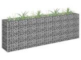 Gabion Raised Bed Galvanised Steel 180x30x90 cm 145635