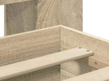 Bed Frame with Storage Sonoma Oak 90 x 190 cm Engineered Wood 3433715